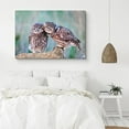 thumbnail image 2 of PixonSign Canvas Print Wall Art Two Owls on Tree Animals Wilderness Photography Realism Contemporary Closeup Relax/Calm Multicolor Ultra for Living Room, Bedroom, Office - 32x48, 2 of 5