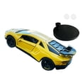 thumbnail image 4 of Modelo de coche de derrape, decoración de consola central 1/64, decoración de escritorio para el hogar, oficina, regalo de cumpleaños, accesorios Amarillo, 4 of 8