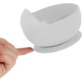 thumbnail image 4 of HSHDLDF Set of 6 Baby Feeding Set, Silicone Tableware Food Grade Infant Dinnerware BPA Free Led Weaning Supplies, Non-Slip Self Utensils Suction Bowls＆Adjustable Bib for Toddlers Kids (Light Gray), 4 of 7