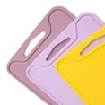 thumbnail image 6 of Up To 60% Off！ Lloopyting Thick Silicone Cutting Board Portable Silicone Cutting Board，Double Side Non Scratch Flexible Cutting Board For Chopping Scratch Juice With Easy Grip Purple, 6 of 9