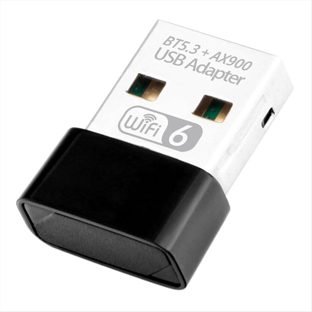 900Mbps WiFi 6 Adaptador USB Bluetooth 5.3 AX900 USB Dongle Tarjeta de Red Inalámbrica de Doble Banda 2,4/5G Controlador Libre para PC