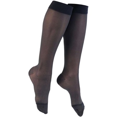 Legline Super Sheer Below Knee High Closed Toe 20-30mmHg Color: Sahara Size: X-Large