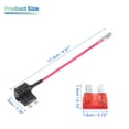 thumbnail image 3 of Unique Bargains 5 Set Universal Car Fuse Tap and Circuit Adapters 12V with 10A Standard Blade Type Fuses, 3 of 8