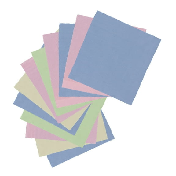 12 Pcs Handbag Cleaning Cloths Soft Glasses Lens for Wipe Washable
