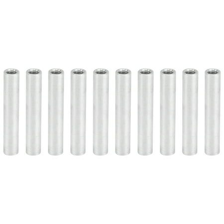 

10Pcs Round Standoff Aluminum Alloy Female Thread Interval Connecting Column Kit M4x0.7mmLong 42mm