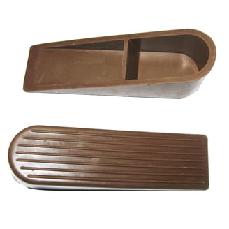 Heavy Duty Extra Wide Door Stopper Wedge – Rubber Anti-Pinch, Slide-On Design, Black