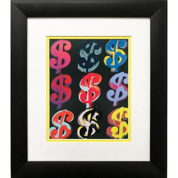 Andy Warhol "9 Dollars" CUSTOM FRAMED Pop Art Lithograph Generic