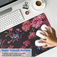 thumbnail image 4 of Long Mouse Pads for Desk,Pioneer Flower Floral Print Pattern Desk Mats on Top Of Desks, Desk Mouse Pad Extra Large with 3mm Non-Slip Base and Stitched Edge for Gaming,Office,Work,Home 31.5"x11.8", 4 of 6