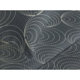 thumbnail image 3 of Ambesonne Geometric Quilted Coverlet 3 Pcs, Circle Pattern Dark Back, Queen Size, Charcoal Grey and Coconut, 3 of 4