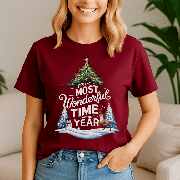 Its The Most Wonderful Time Of The Year Christmas Eve, Retro Christmas Shirt, Xmas TShirt, Cute Santa Claus Holiday, Merry Christmas Gift