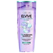 L'Oreal Paris Elvive Hyaluron Pure Moisturizing Shampoo for Oily Hair, 13.5 fl oz