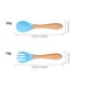 thumbnail image 4 of Eco-Friendly Silicone Toddler Feeding Set - 1 Spoon & 1 Fork, Dishwasher Safe!, 4 of 5