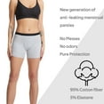 thumbnail image 5 of LJVOGUES 2 Pack Period Underwear for Women Heavy Flow Mid Waisted Menstrual Panties Leakproof Cotton Boxer Briefs, 5 of 7