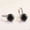 black, variant on Women 925 Silver Cubic Zirconia Hoop Huggie Ear Buckle Earrings 7 Color-red