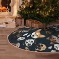 thumbnail image 4 of Salouo Dogs Christmas Tree Skirt 30" Farmhouse Christmas Decorations Snowman Xmas Tree Skirt Tree Mat for Holiday Party Decor, 4 of 8