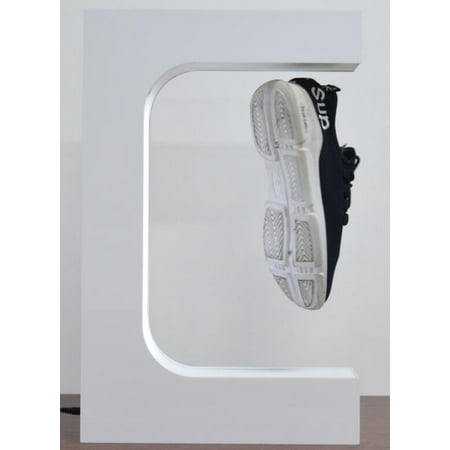 

Magnetic Suspension E-shaped Display Rack Suspension Rotation Different Shoes Weight Adjustable White AU