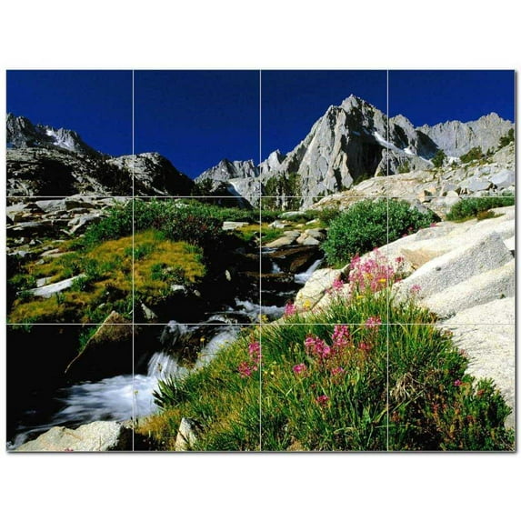 Mountain Picture Ceramic Tile Mural Kitchen Backsplash Bathroom Shower 405577-S43