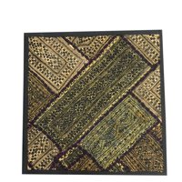 Mogul Ethnic Indian Pillow Cover Vintage Kutch Embroidered Tapestry Wall Hanging "18x18"