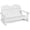 White, variant on WoofPaw 2-Person Adirondack Rocking Chair - Kids Outdoor Rocking Bench with Slatted Seat, High Backrest, 220LBS Weight Capacity, Patio Rocker for Balcony, Yard, Poolside (1, White)