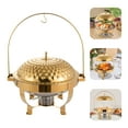 thumbnail image 2 of 8L Gold/Silver Stainless Steel Diamond Hanging Lid Stove, Round Buffet Warmers Sets, Hanging Lid Dining Stove with Binaural Carrying Hands, Chafing Dish Buffet Set for Restaurants,, 2 of 26