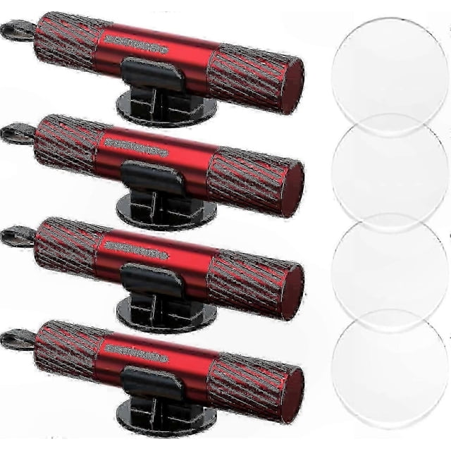 4-Pack Safety Tool for Car Escape: Window Breaker and Seatbelt Cutter