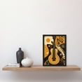 thumbnail image 2 of Abstract Guitar Music Poster Graphic Illustration Artwork Framed Wall Art Print A4, 2 of 4