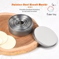 thumbnail image 2 of Amdohai 11 Pcs Moules à Biscuits Ronds Emporte-Pièce en Acier Inoxydable, 2 of 7
