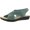 Turquoise/Gore, variant on Easy Street Womens Claudia Faux Leather Criss-Cross Slingback Sandals