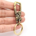 thumbnail image 6 of Brass Pure Monkey Keychain Antique Craft Lobster Clasps Keyring Key Holder Gift, 6 of 6