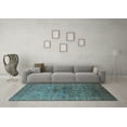 thumbnail image 3 of Ahgly Company Indoor Rectangle Oriental Light Blue Industrial Area Rugs, 6' x 9', 3 of 4