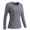 Gris, variante sur Kyusrd Offres d'Été pour Patio Extérieur! Femme Dos Intelligent Fièvre Tricoté Garde au Chaud sous-Vêtements Chauffants à Manches Longues Blouse Tops