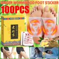 thumbnail image 1 of 100 Pcs Ginger Wormwood Foot Patch Detox Remove Body Toxins Foot Patches, 1 of 5