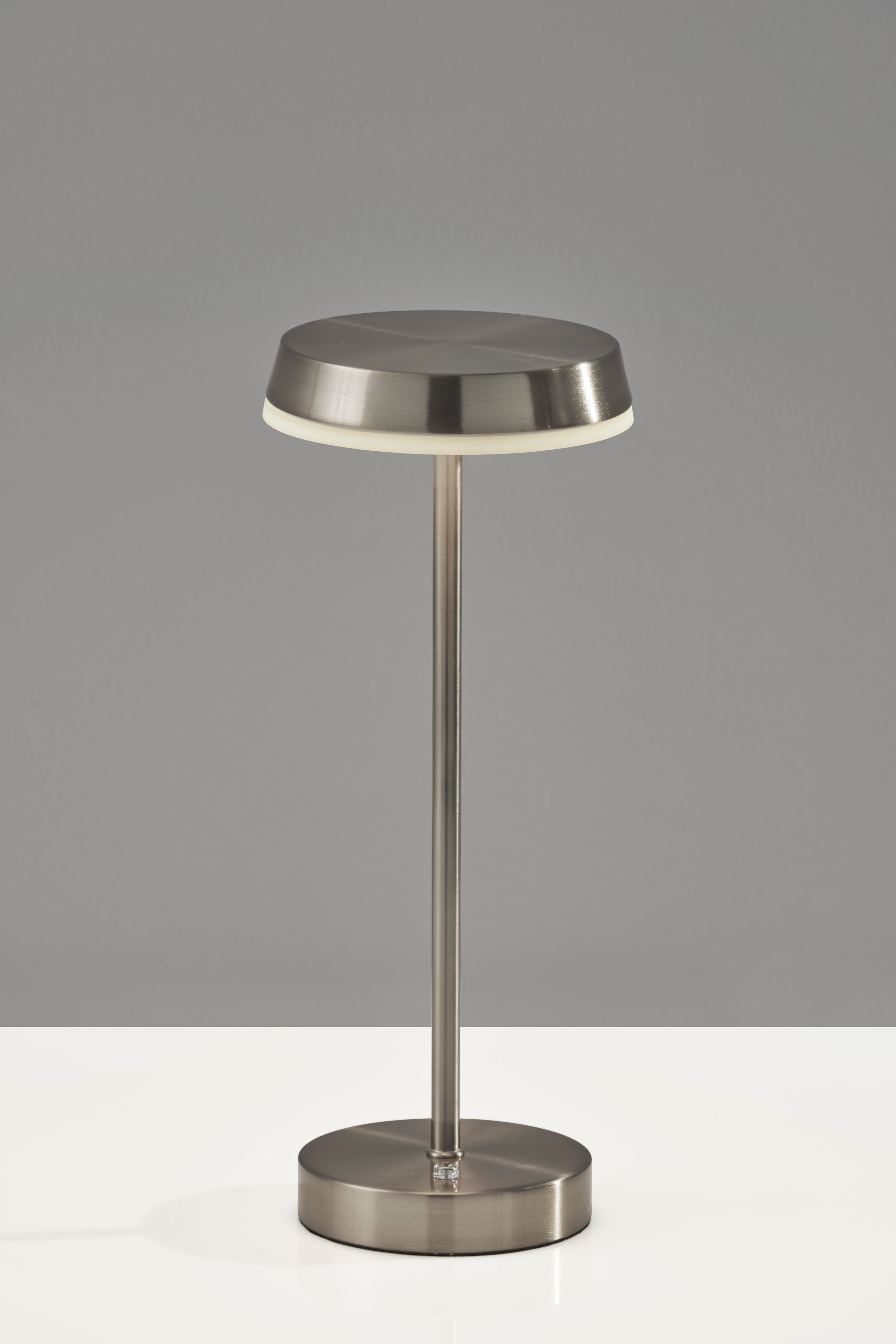 Adesso Tommy 15" 1-Light Touch Dimmer Rechargeable LED Cordless Indoor Outdoor Table Lamp