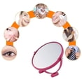 thumbnail image 4 of Makeup Mirror with Lights Double-Sided Vanity Mirror Dressing Mirror Free-Rotating Tabletop Double-Sided Mirror Round Vanity Mirror Portable Traveling Mirror, 4 of 4