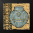 thumbnail image 2 of Zarris, Chariklia 12x12 Black Modern Framed Museum Art Print Titled - Square Cerulean Pottery I, 2 of 5