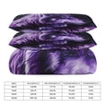 thumbnail image 2 of 3 Pcs Soft Bedding Set, Includes 1 Duvet Cover with Zipper And 2 Pillow,Shams Purple Wolf King(102"×90"), 2 of 8