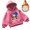 Pink, variant on Little Girls Hoodies Long Sleeves Loose Fit Casual Outerwear Printed Pullovers Tops Size 7T , Blue