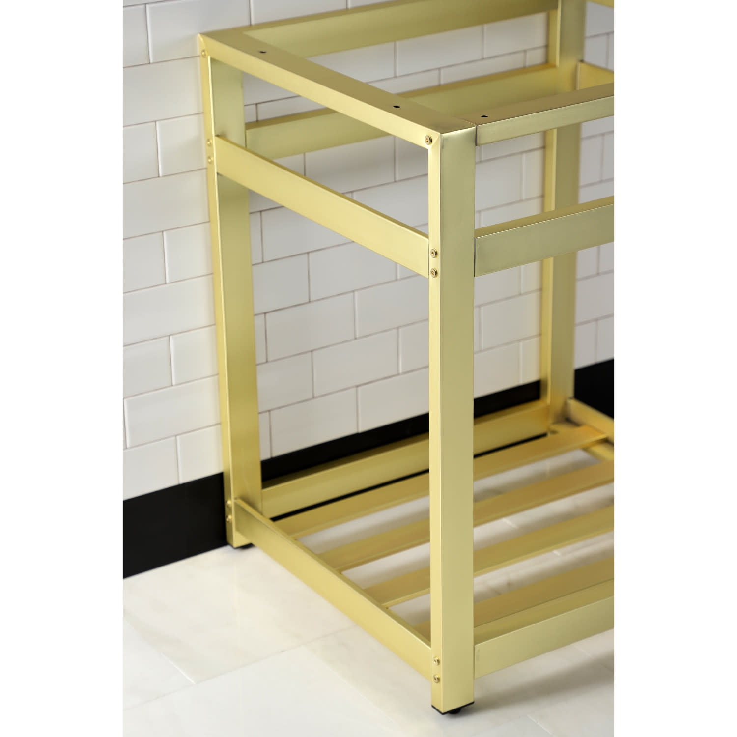 Kingston Brass VSP2522A0 25" Wide X 30" High Console Stand - Black