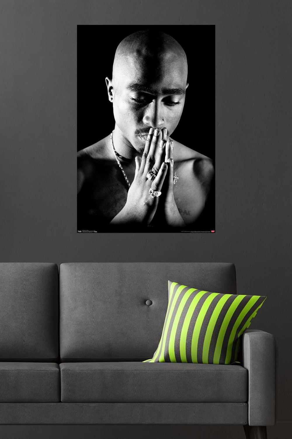 Tupac - Praying Wall Poster, 22.375" x 34"