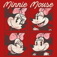 thumbnail image 2 of Girl's Mickey & Friends Retro Minnie Boxes  Graphic Tee Red X Small, 2 of 5