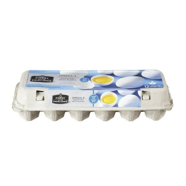 Notre Excellence Omega-3 gros oeufs blancs
