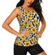 thumbnail image 2 of Fotbe Cow Print Sunflower Blusas Sin Mangas para Mujer – Estilo Casual, Corte Suelto, Slim-Fit, Cuello Redondo Deportivo, Tops de Verano para Gimnasio y Yoga-Medium, 2 of 7