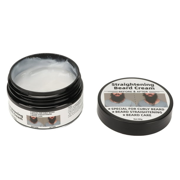 Crema de Alisado de Barba, Acondicionador de Barba Reduciendo la Reorganizació del Frizz Refrescante para Hombres para los Diarios
