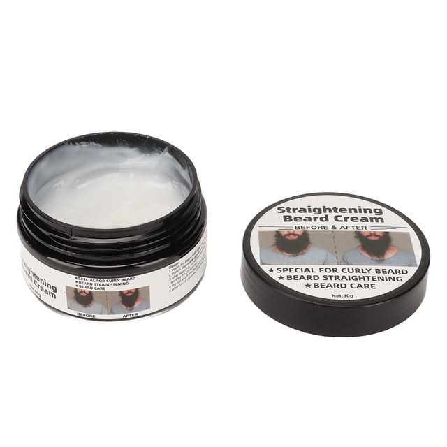 Crema de Alisado de Barba, Acondicionador de Barba Reduciendo la Reorganizació del Frizz Refrescante para Hombres para los Diarios