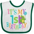 thumbnail image 3 of Inktastic Cute First Birthday Monster 1 Year Old Boys or Girls Baby Bib, 3 of 4