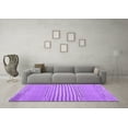 thumbnail image 3 of Ahgly Company Indoor Square Abstract Purple Contemporary Area Rugs, 8' Square, 3 of 4