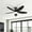 42''Black, variant on PHORUS 42in Ceiling Fan with Lights Modern Fan Light with Remote Dimmable LED White for Bedroom Living Room
