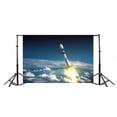 thumbnail image 3 of ABPHOTO Polyester 7x5t Photography Backdrop Carrier Rocket Launch Universe Exploration Photo Background Backdrops for Photography Photo Shoots Party Adults Wedding Personal Portrait Photo Studio Props, 3 of 4