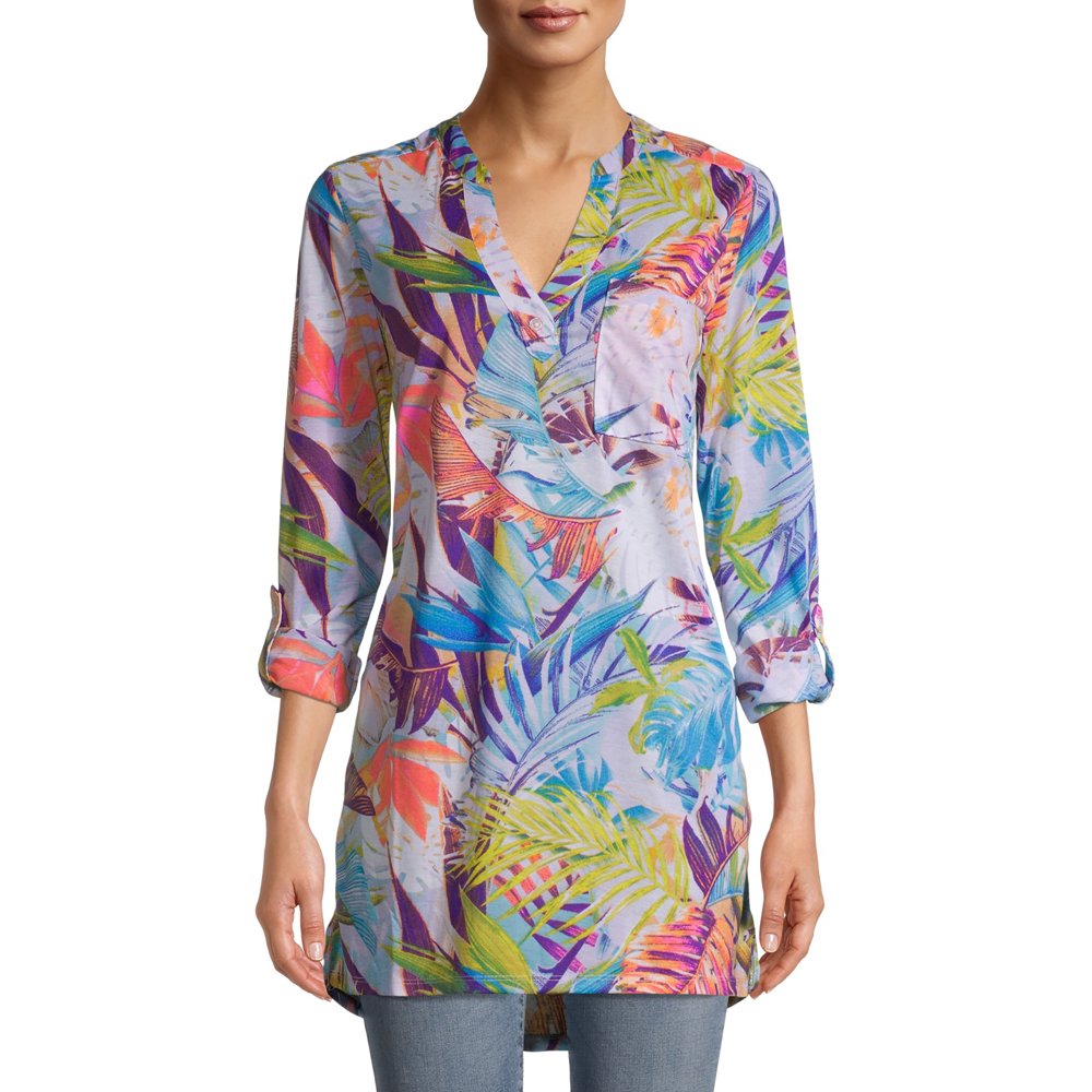 New York Laundry New York Laundry Women’s Long Sleeve Roll Tab Tunic