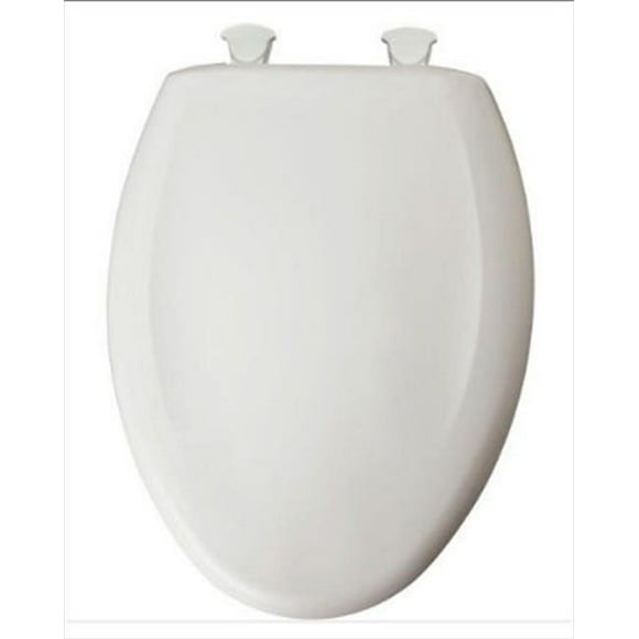 Church Seat 1200SLOWT 160 Slow Close STA-TITE Elongated Closed Front Toilet Seat in Euro White